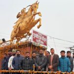 बहादराबाद में सम्राट पृथ्वीराज चौहान की मूर्ति स्थापना दिवस पर हवन–पूजन, समाज के प्रतिष्ठितजन रहे उपस्थित