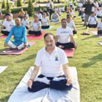 देश के प्रथम लेखक गाँव में 12वें अंतर्राष्ट्रीय योग दिवस के अवसर पर भव्य सामूहिक योगाभ्यास कार्यक्रम का आयोजन हुआ