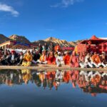 सिंधु नदी तट पर स्वामी चिदानन्द सरस्वती के सान्निध्य में हुआ दिव्य जलाभिषेक एवं दिव्य-भव्य आरती