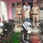 तीन बाइक के साथ चोर गिरफ्तार, तीन बाइक बरामद