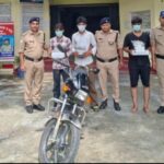 ज्वैलर्स को लूटने के तीन लुटरे चोरी के माल सहित गिरफ्तार