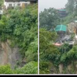 पहाड़ों की रानी मसूरी में पहाड़ी दरकने से कई मकानों पर मंडराने लगा है खतरा