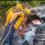 डंपर और कार की आमने सामने की टक्कर, भाई-बहन की दर्दनाक मौत, दो घायल